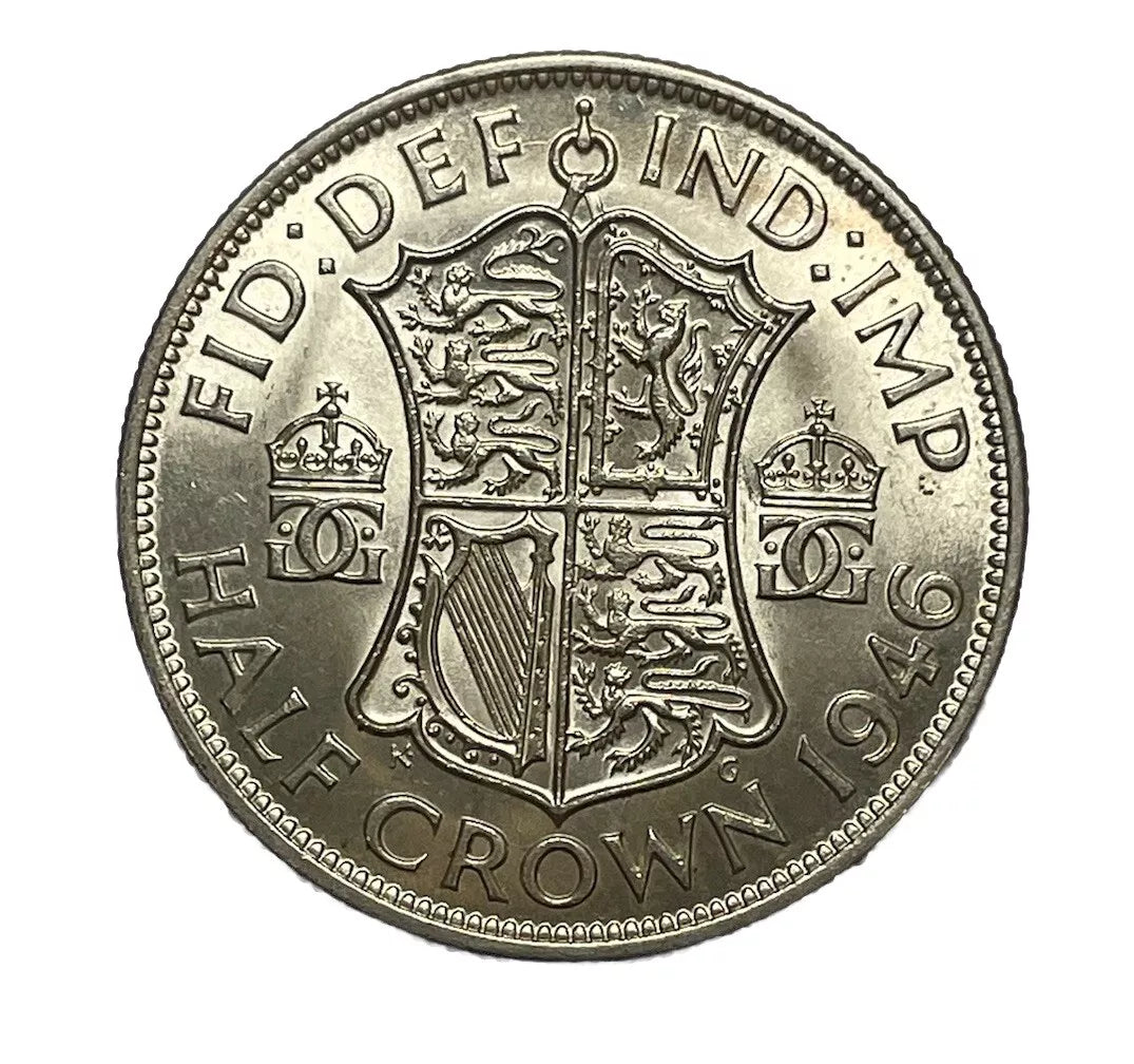 George VI 1946 Half-Crown UNC ms lustre