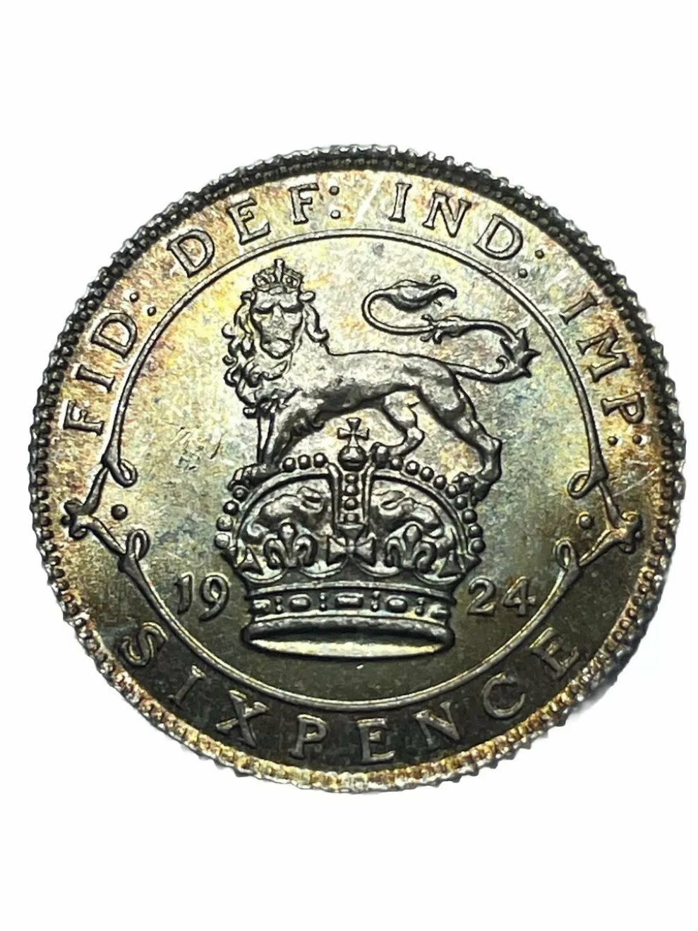 1924 George v sixpence