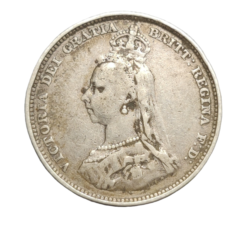 1887 Victoria one shilling