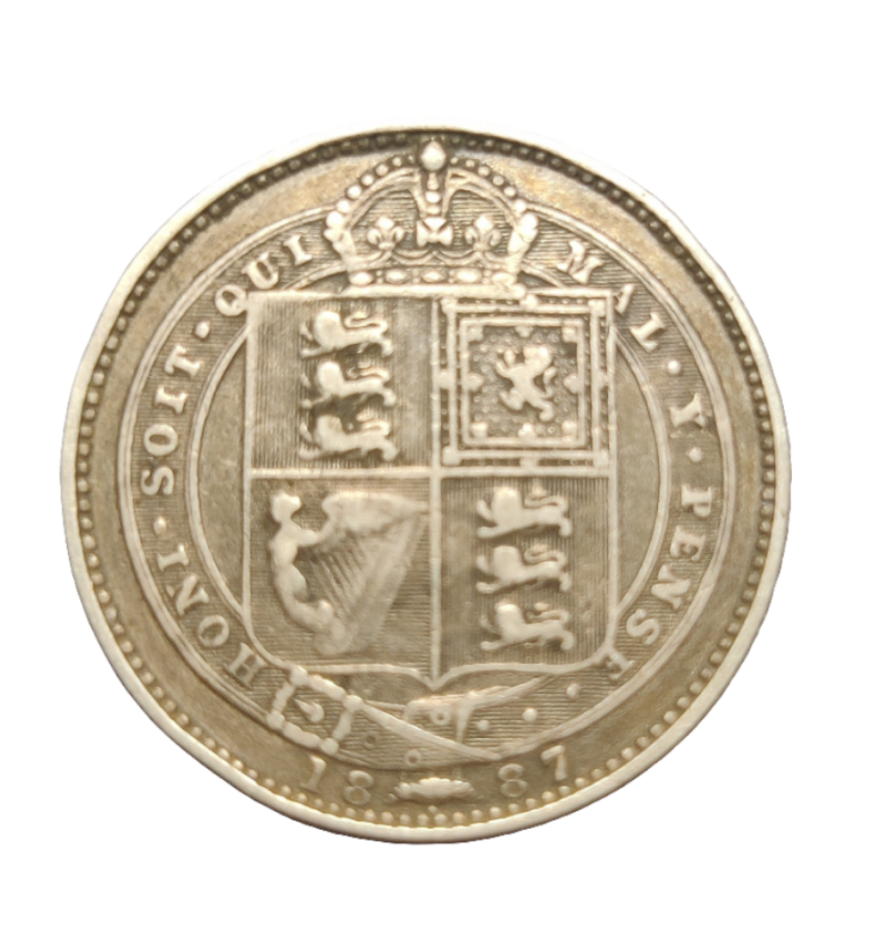 1887 Victoria one shilling