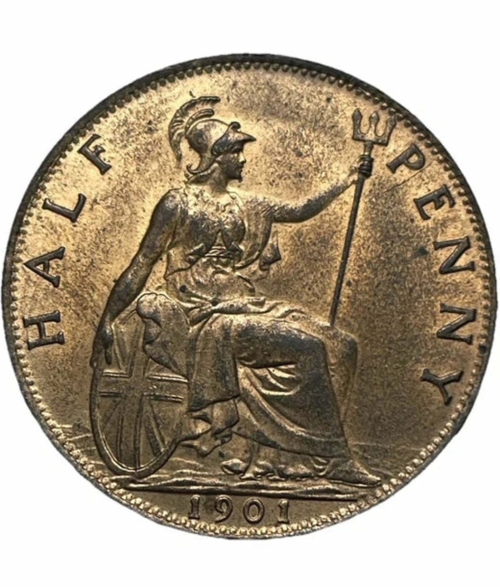 1901 Victoria Half Penny