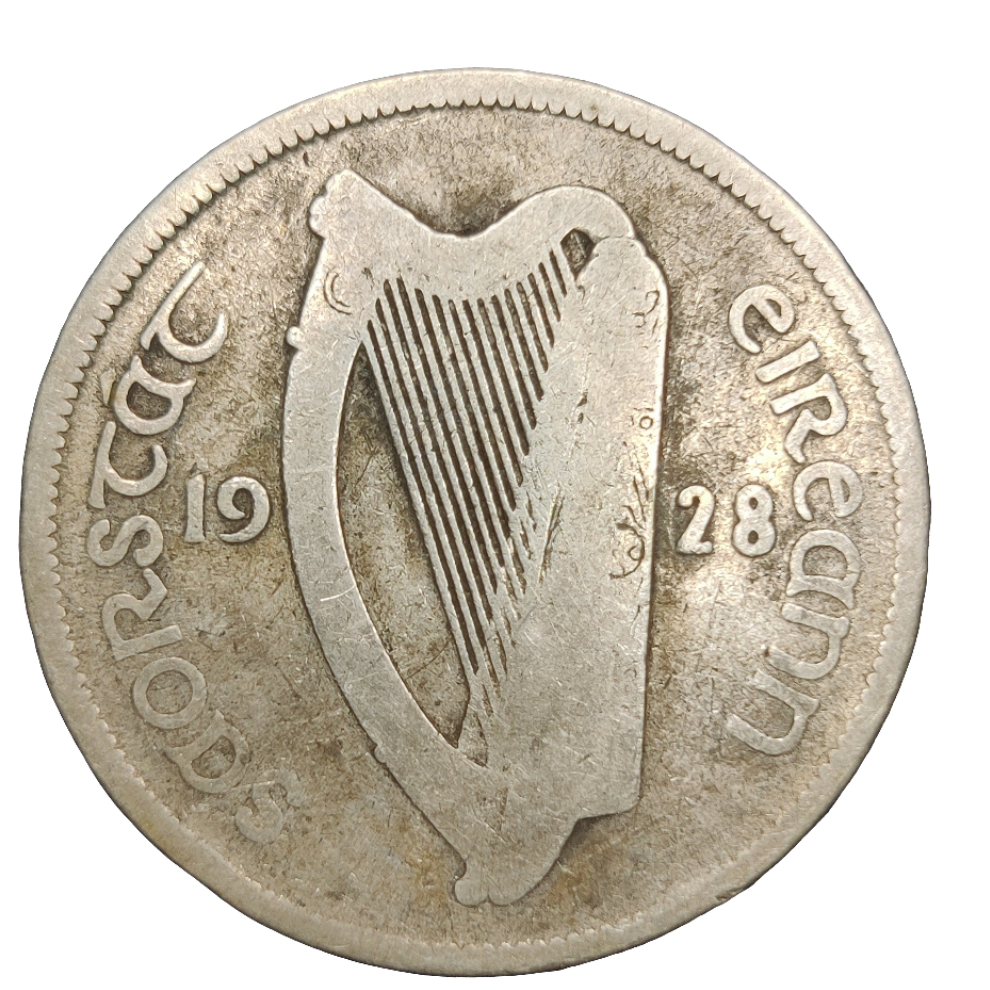 1928 Irish half crown