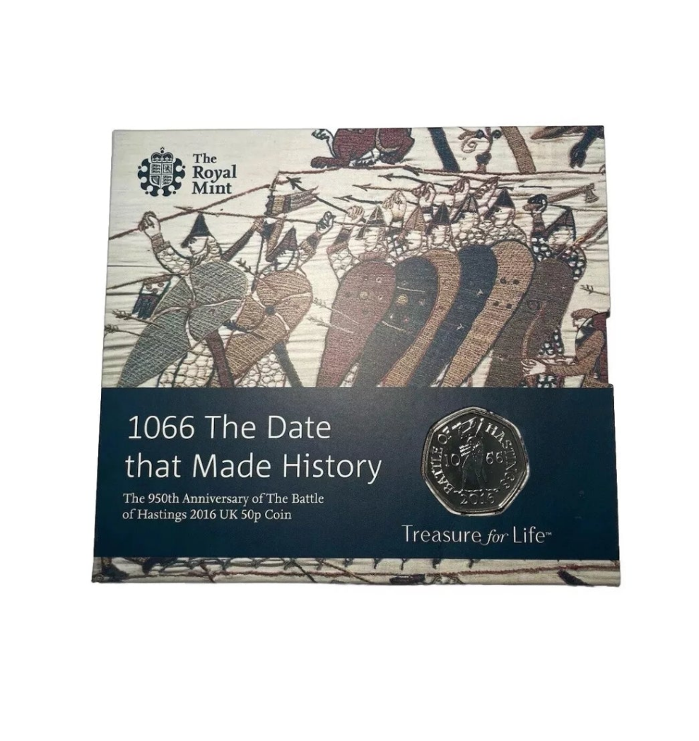 Battle of Hastings 1066 950th Anniversary 50p 2016 Royal Mint Set