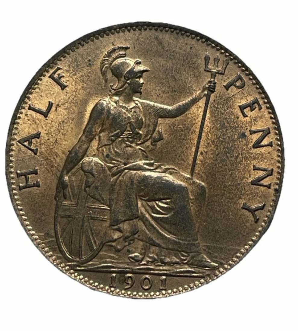 1901 Victoria Half Penny
