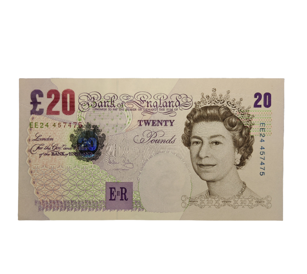 Bank Of England Series E Twenty pounds Banknote Andrew Bailey