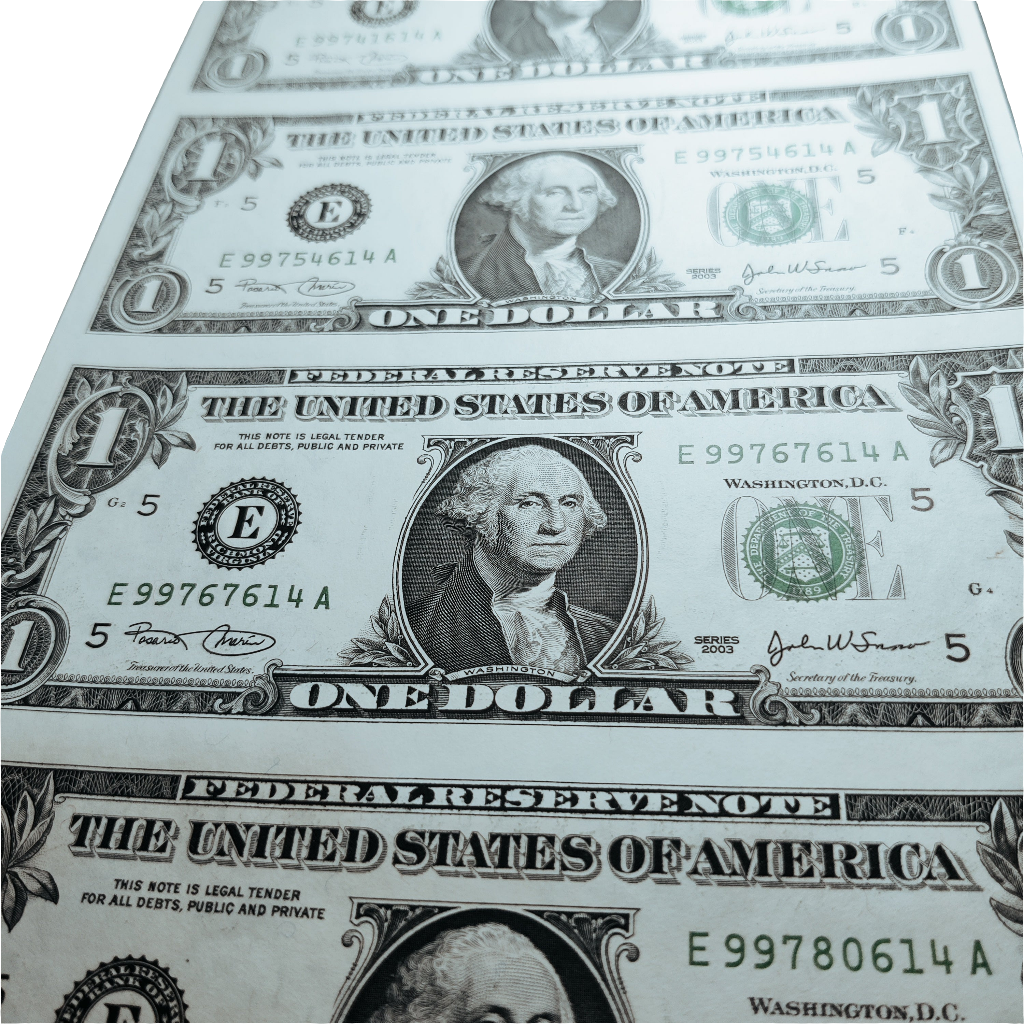 2003 series American 1 dollar x4 uncutsheet