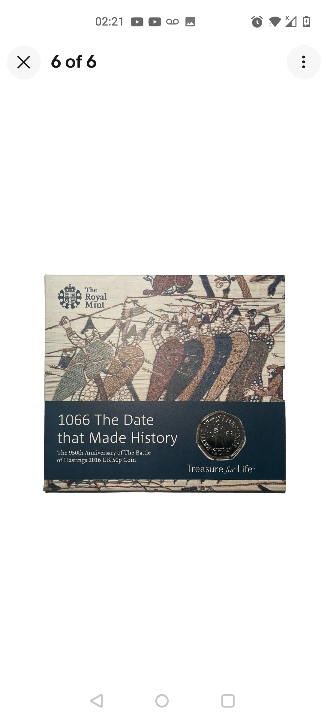 Battle of Hastings 1066 950th Anniversary 50p 2016 Royal Mint Set