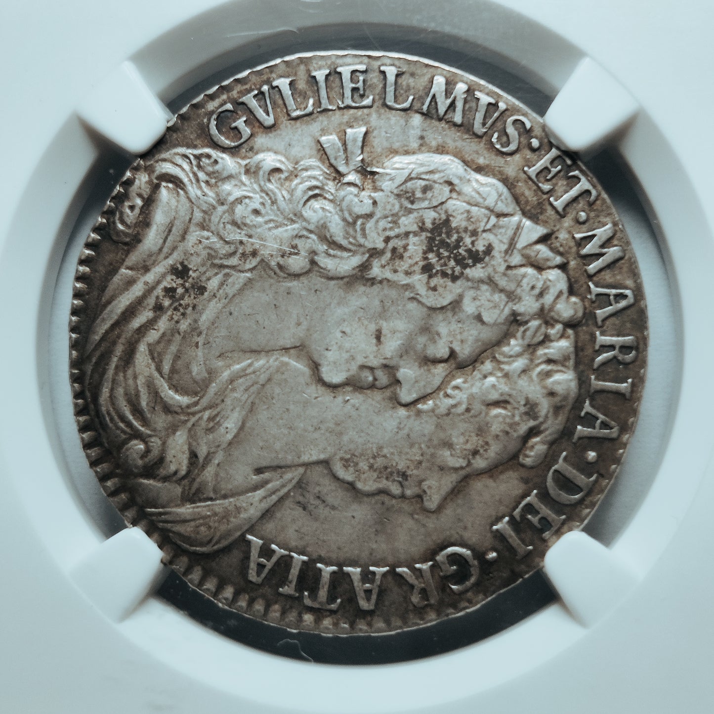 1690 William and Mary halfcrown