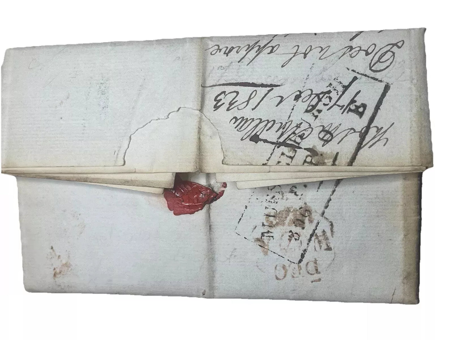 1823 cover with entire Musselburgh to Edinburgh