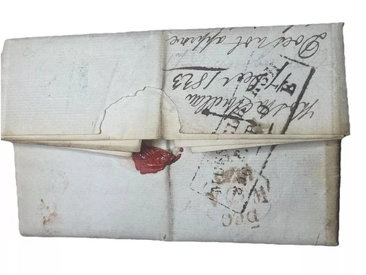 1823 cover with entire Musselburgh to Edinburgh