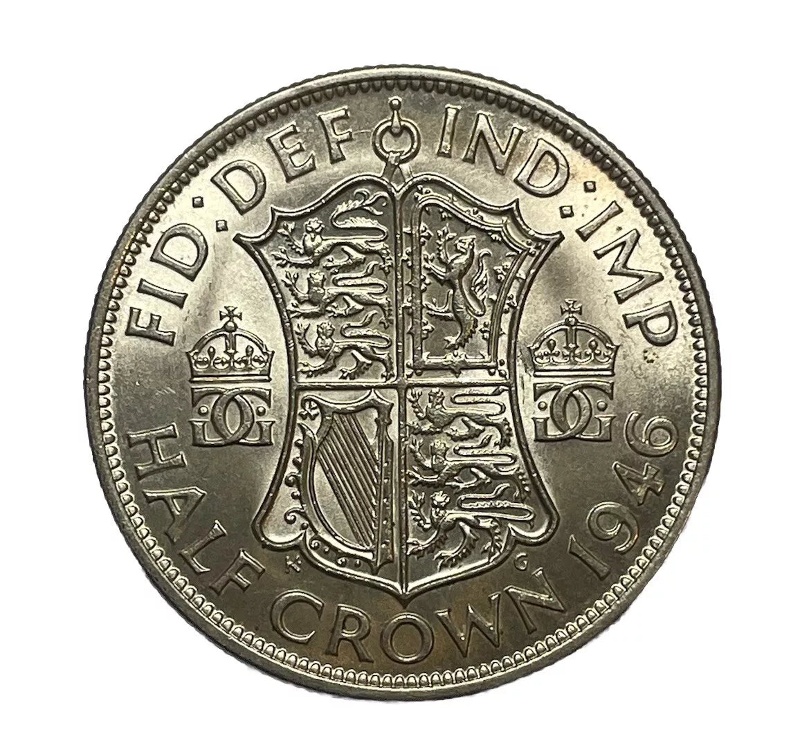 George VI 1946 Half-Crown UNC ms lustre