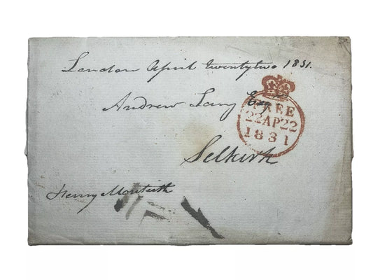 Free Frank london 1831 Superb seal with entire letter  regarding parliament
