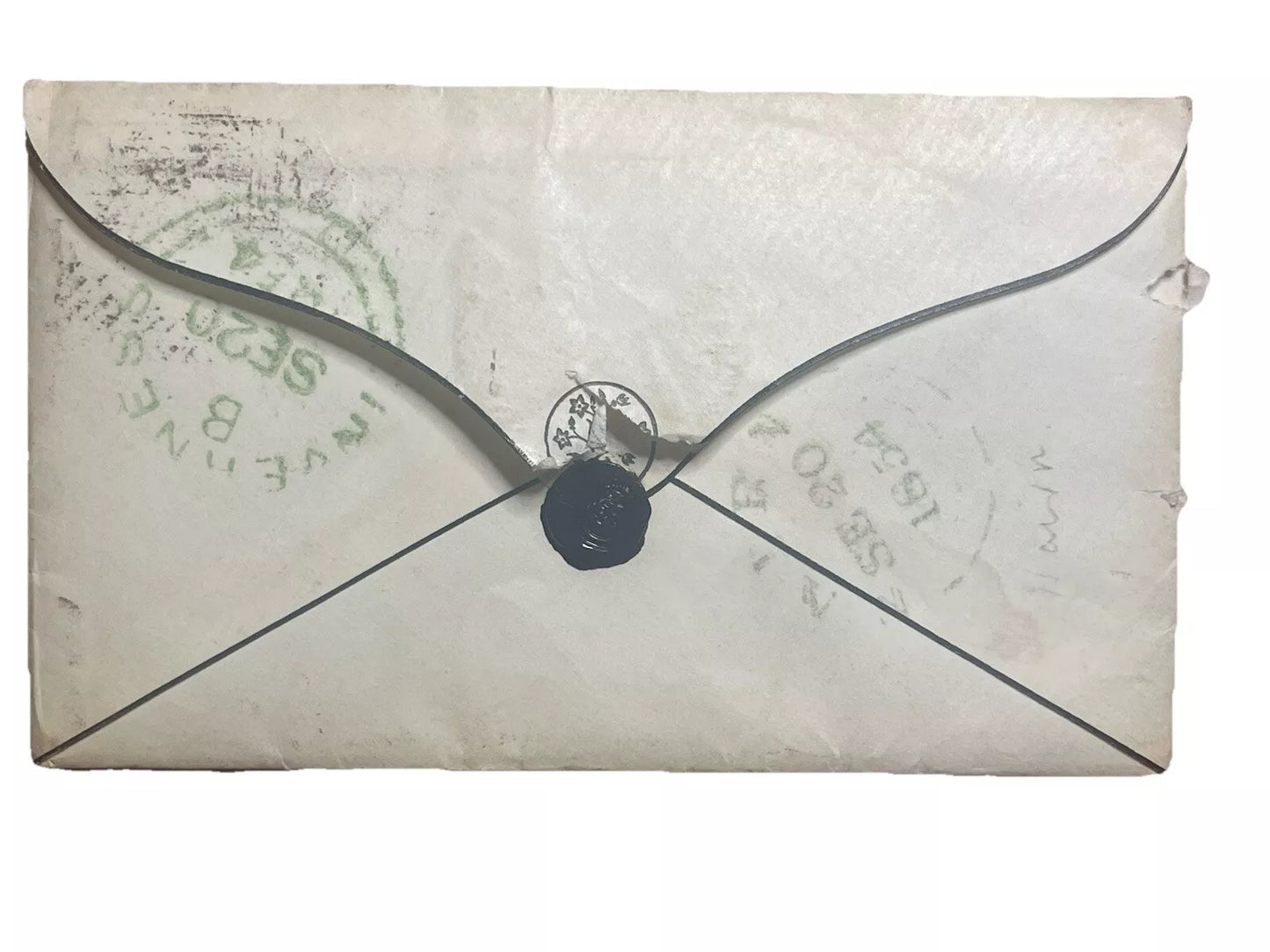 Victoria Penny Red On Envelope  with entire Edinburgh and Nairn Postmark