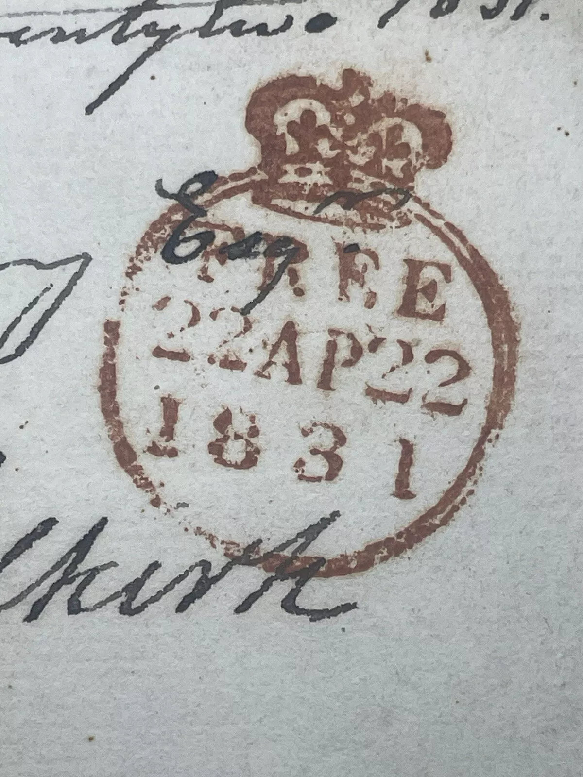 Free Frank london 1831 Superb seal with entire letter  regarding parliament