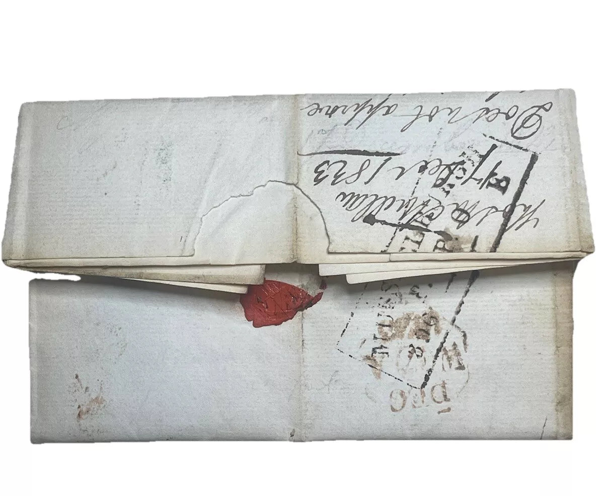 1823 cover with entire Musselburgh to Edinburgh