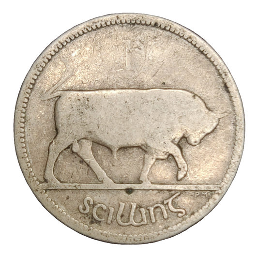 1928 Irish one shilling
