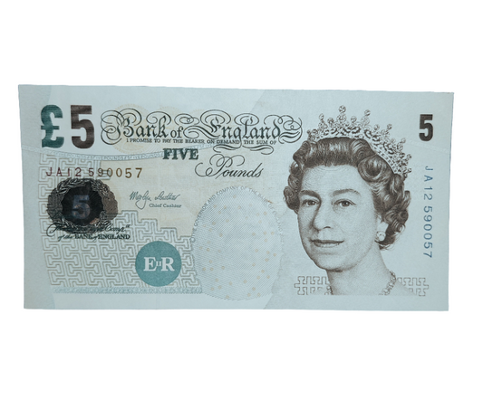 Bank of England series E five pounds Banknote Merlyn Lowther