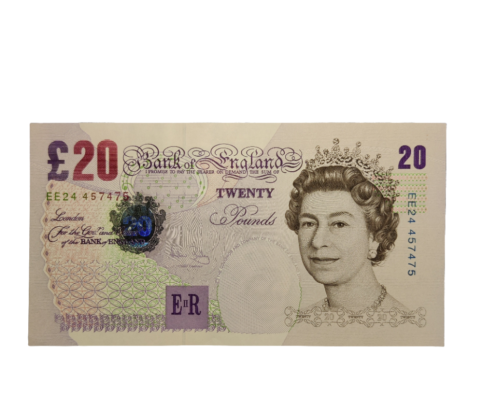 Bank Of England Series E Twenty pounds Banknote Andrew Bailey
