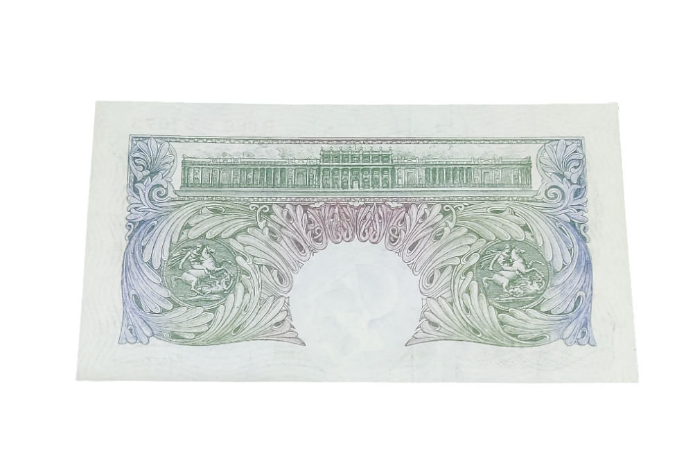 Bank of England series A one pound  Banknote D S Beal