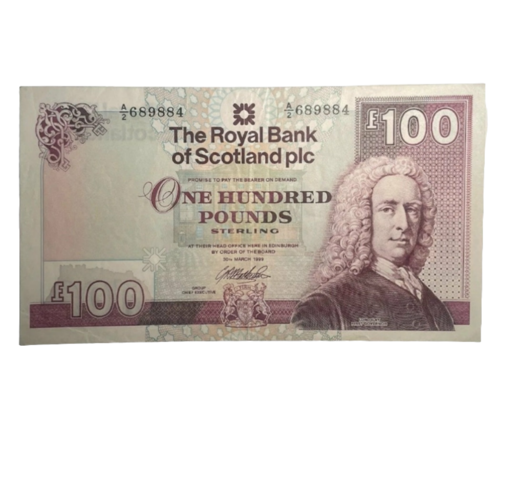 ROYAL BANK Of Scotland One Hundred Pounds Banknote