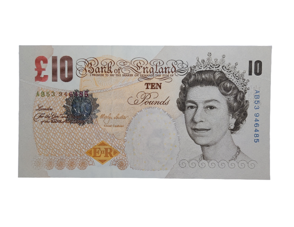 Bank Of England Series E Ten Pounds Banknote Merlyn Lowther