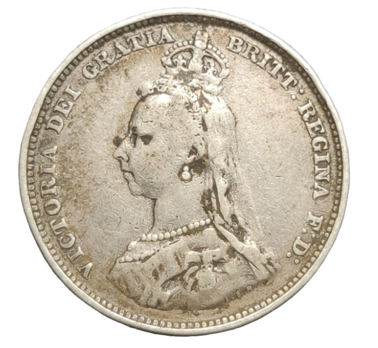 1887 Victoria one shilling