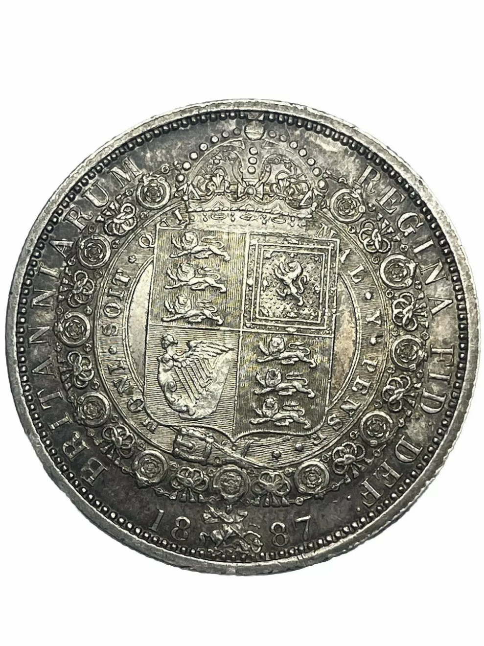 1887 Victoria halfcrown