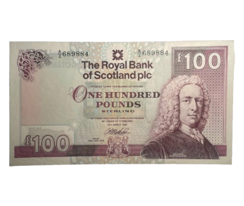 ROYAL BANK Of Scotland One Hundred Pounds Banknote