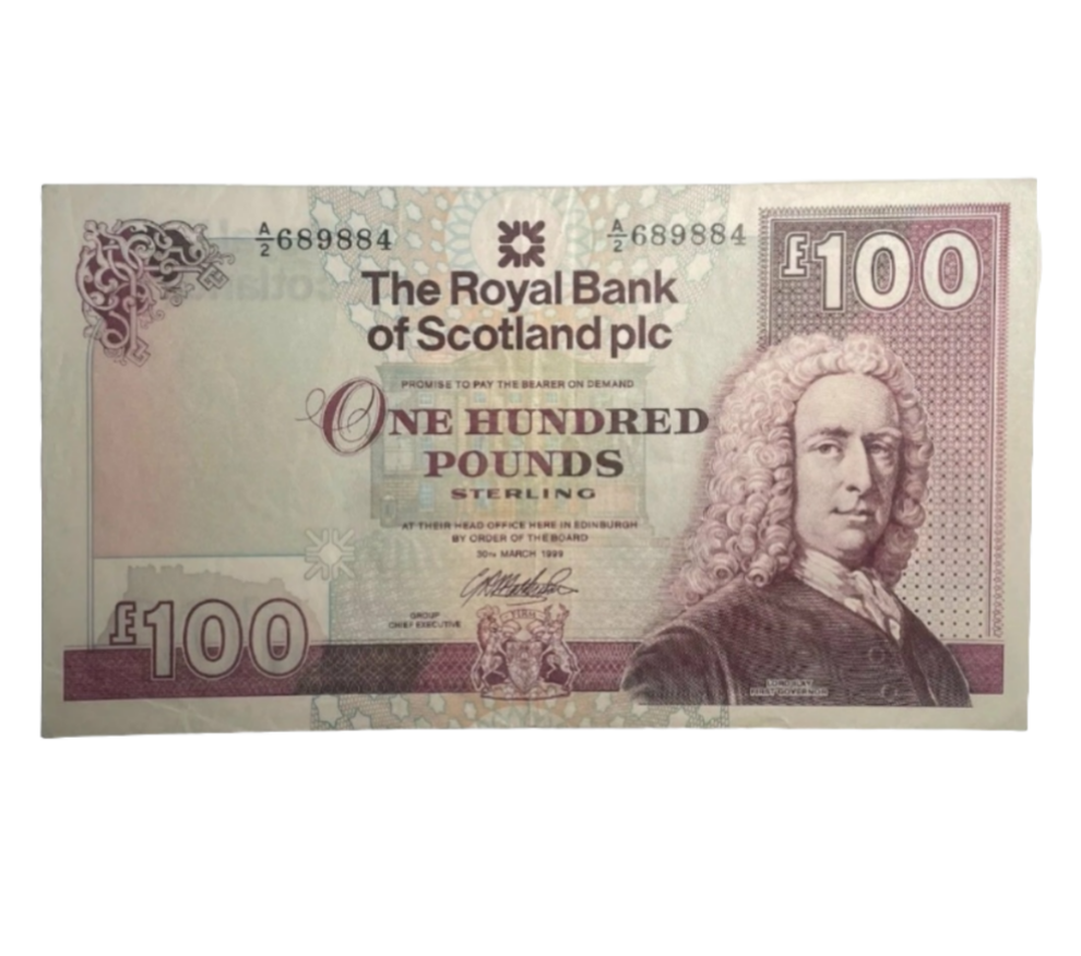 ROYAL BANK Of Scotland One Hundred Pounds Banknote