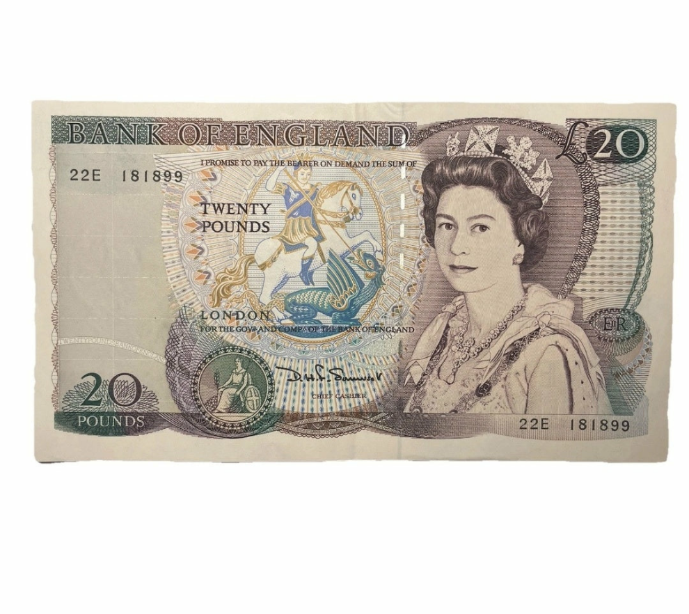 Bank Of England Series D Twenty Pounds Banknote D H Sommerset
