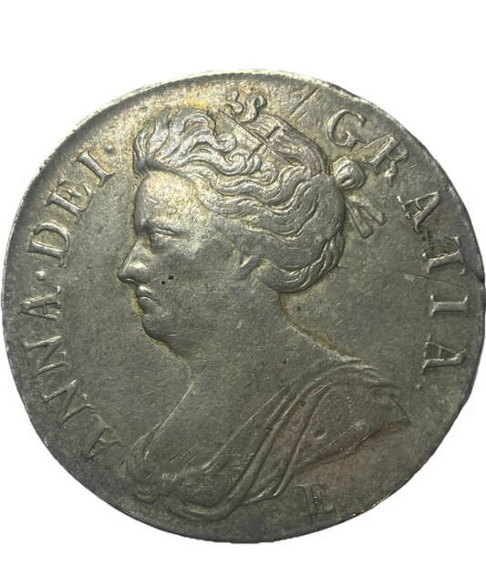 1707-E Queen Anne crown
