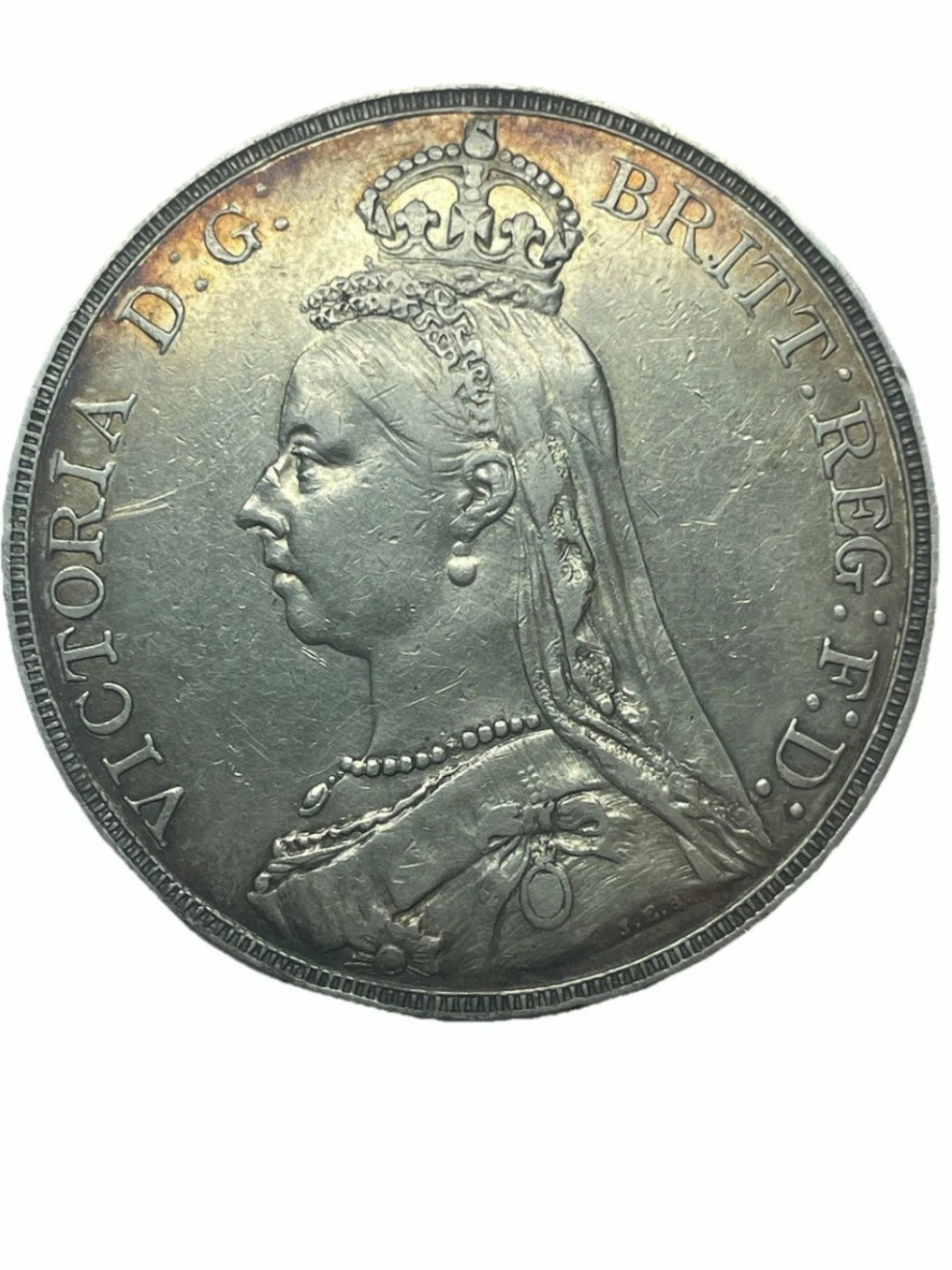 1889 Victoria Jubilee Head  Crown