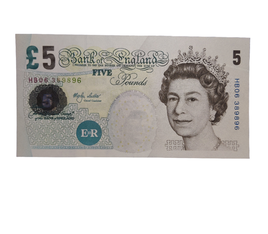 Bank of England series E five pounds Merlyn Lowther