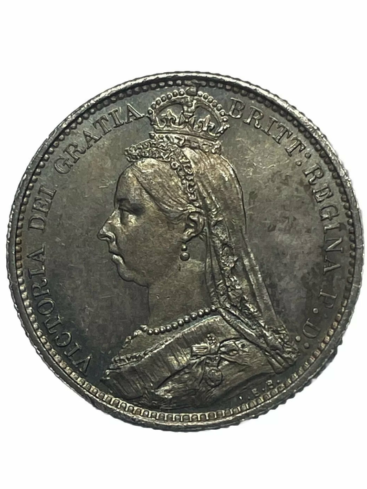1887 Victoria Sixpence Proof strike