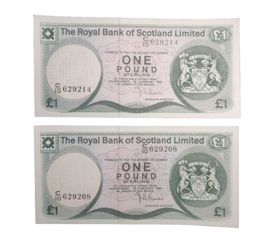 The Royal Bank Of Scotland Limited one pounds Banknote