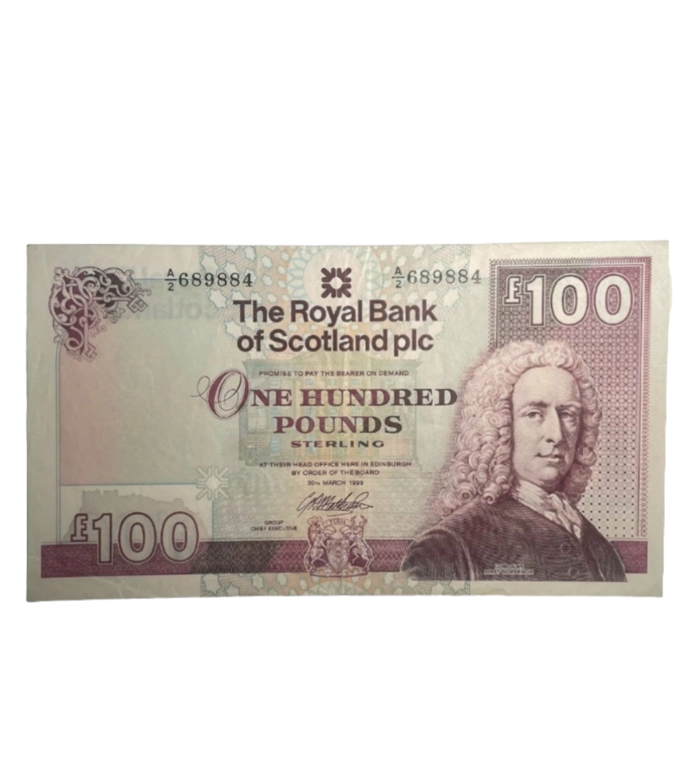 ROYAL BANK Of Scotland One Hundred Pounds Banknote
