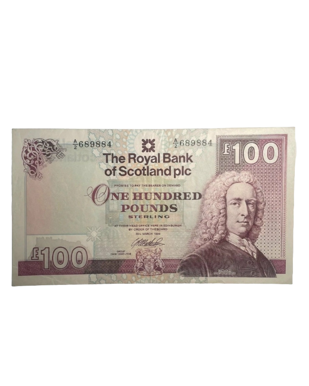 ROYAL BANK Of Scotland One Hundred Pounds Banknote