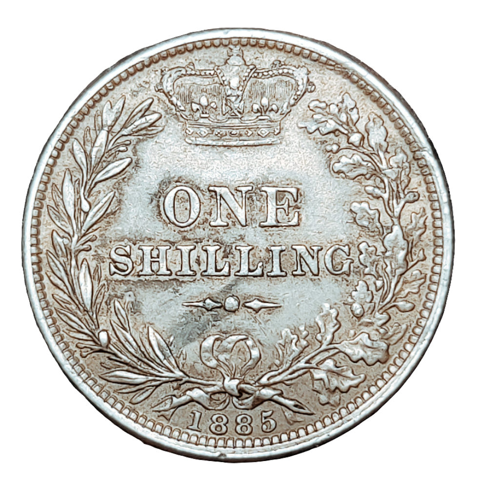 1885 Victoria one shilling