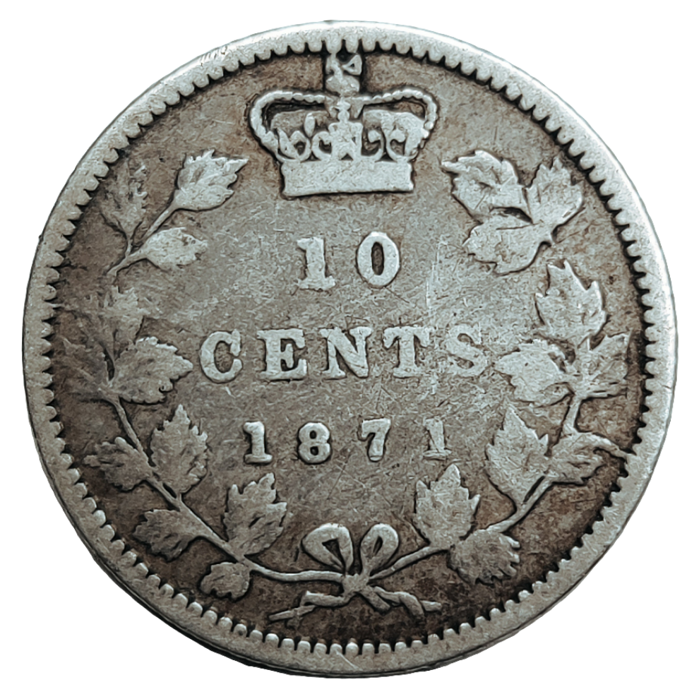 1871  Victoria 10 cents