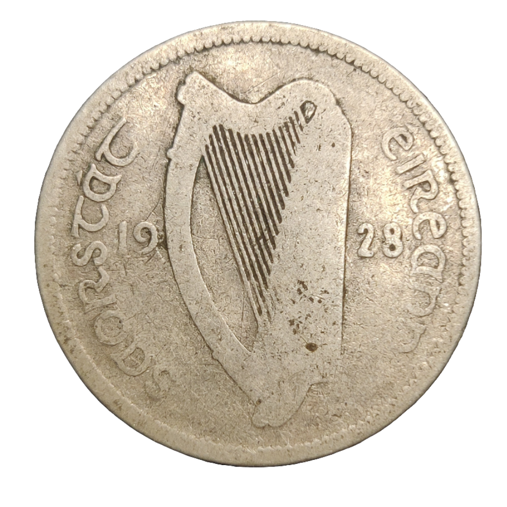 1928 Irish one shilling
