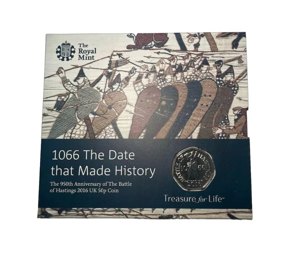 Battle of Hastings 1066 950th Anniversary 50p 2016 Royal Mint Set