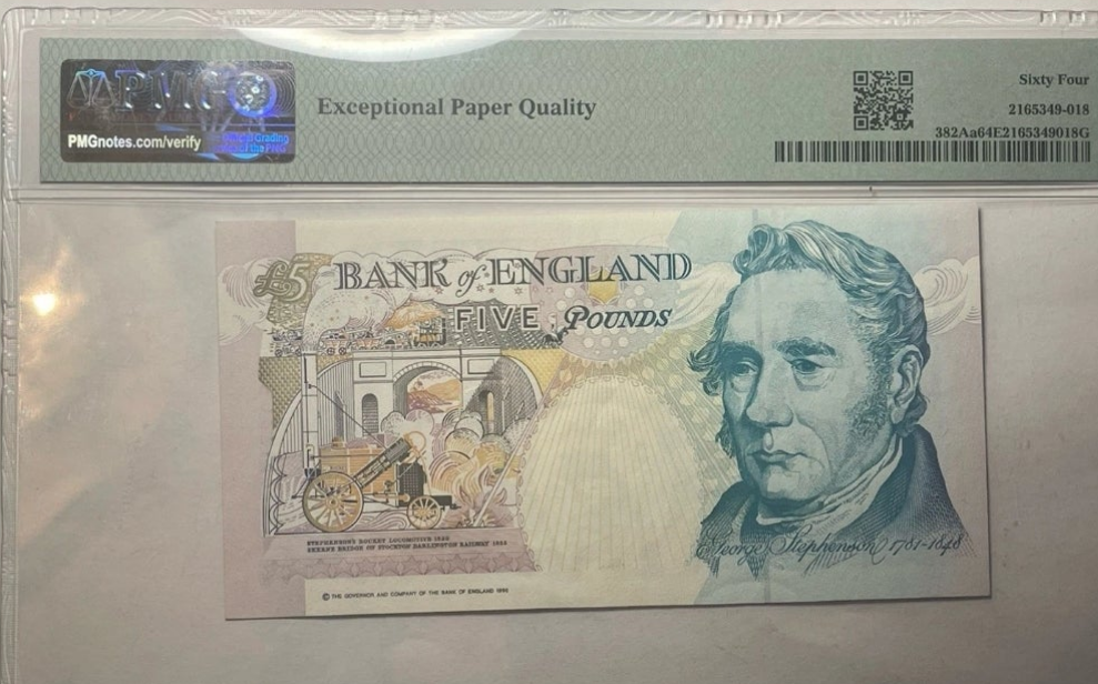 PMG graded Bank of England series E Five pounds