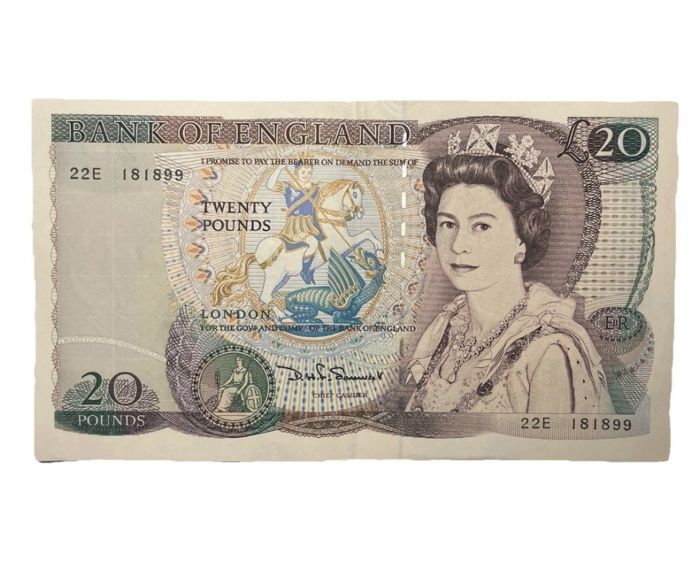 Bank Of England Series D Twenty Pounds Banknote D H Sommerset