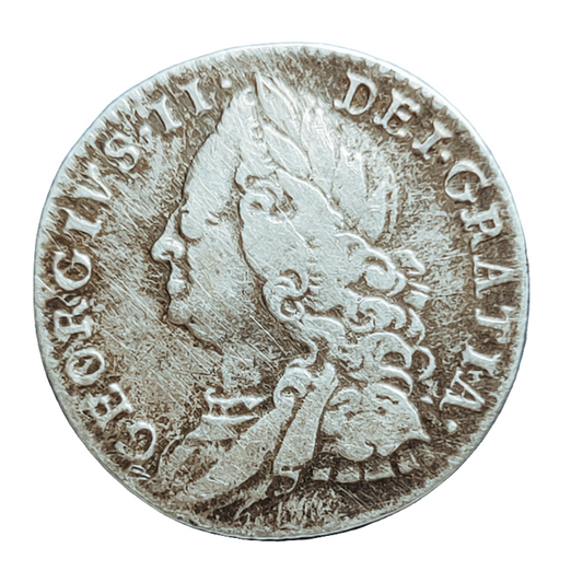 1758 George ii sixpence