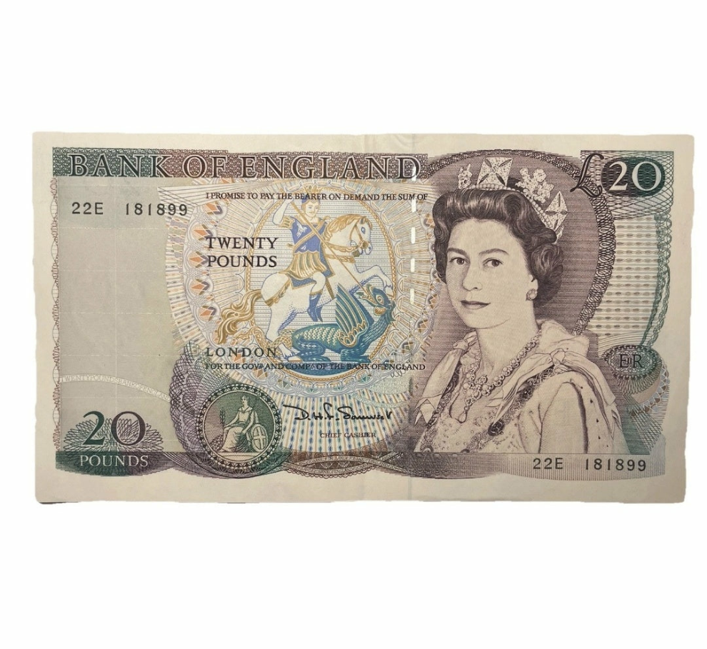 Bank Of England Series D Twenty Pounds Banknote D H Sommerset