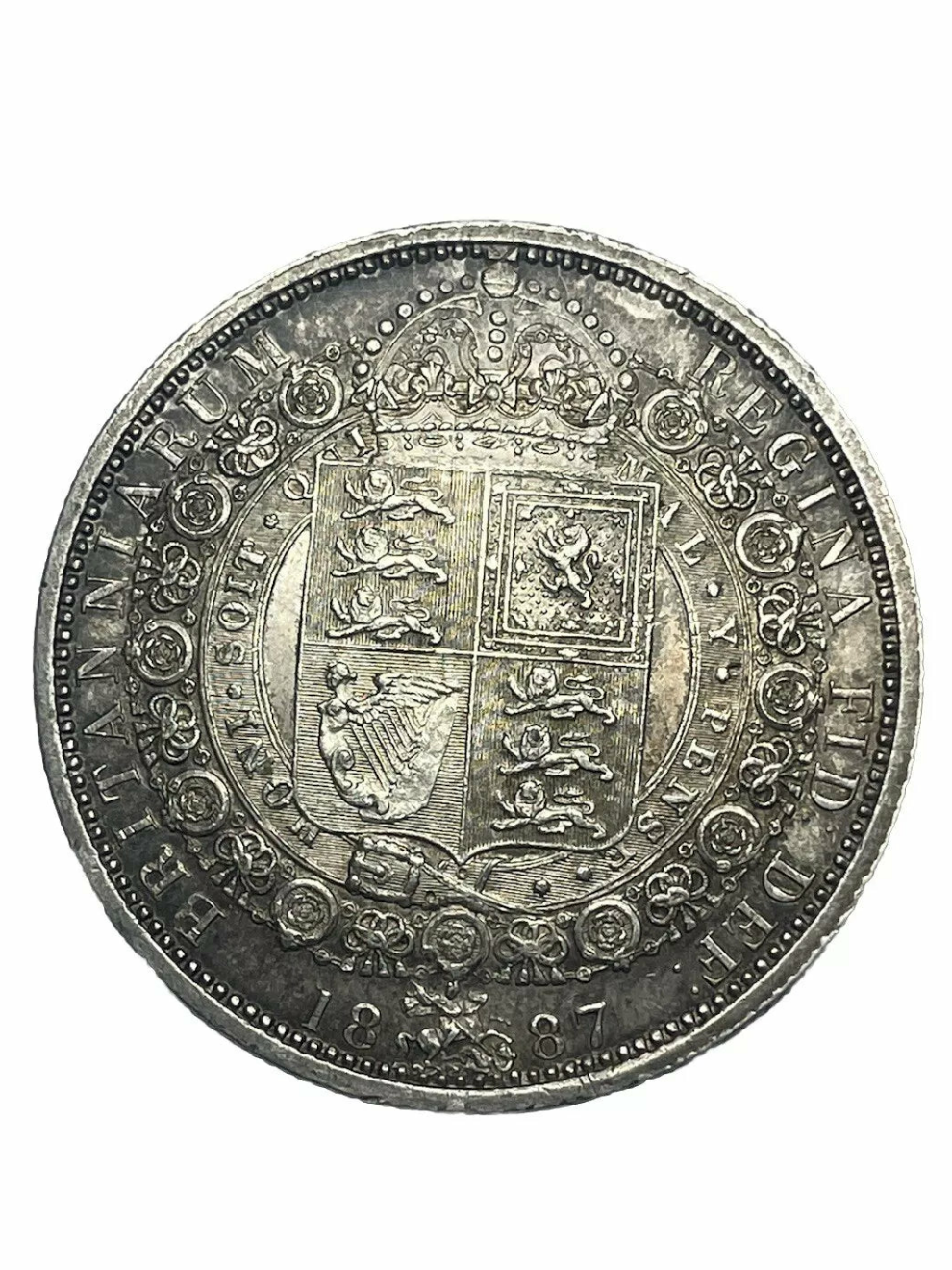 1887 Victoria halfcrown
