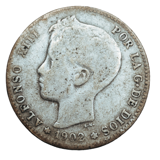 1903 Spanish 1 Peseta coin