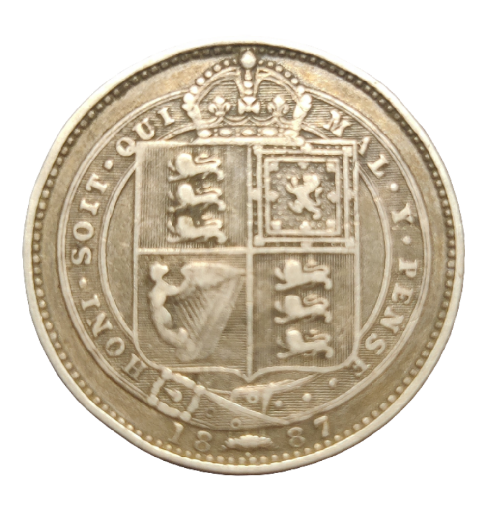 1887 Victoria one shilling
