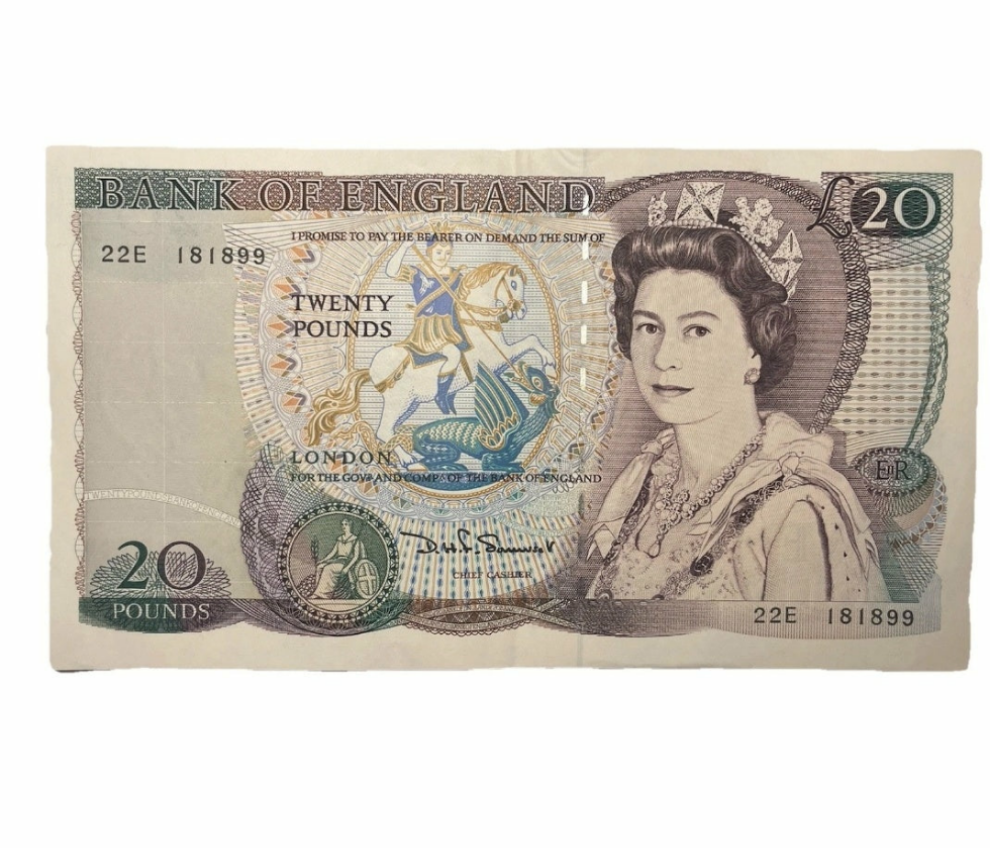 Bank Of England Series D Twenty Pounds Banknote D H Sommerset