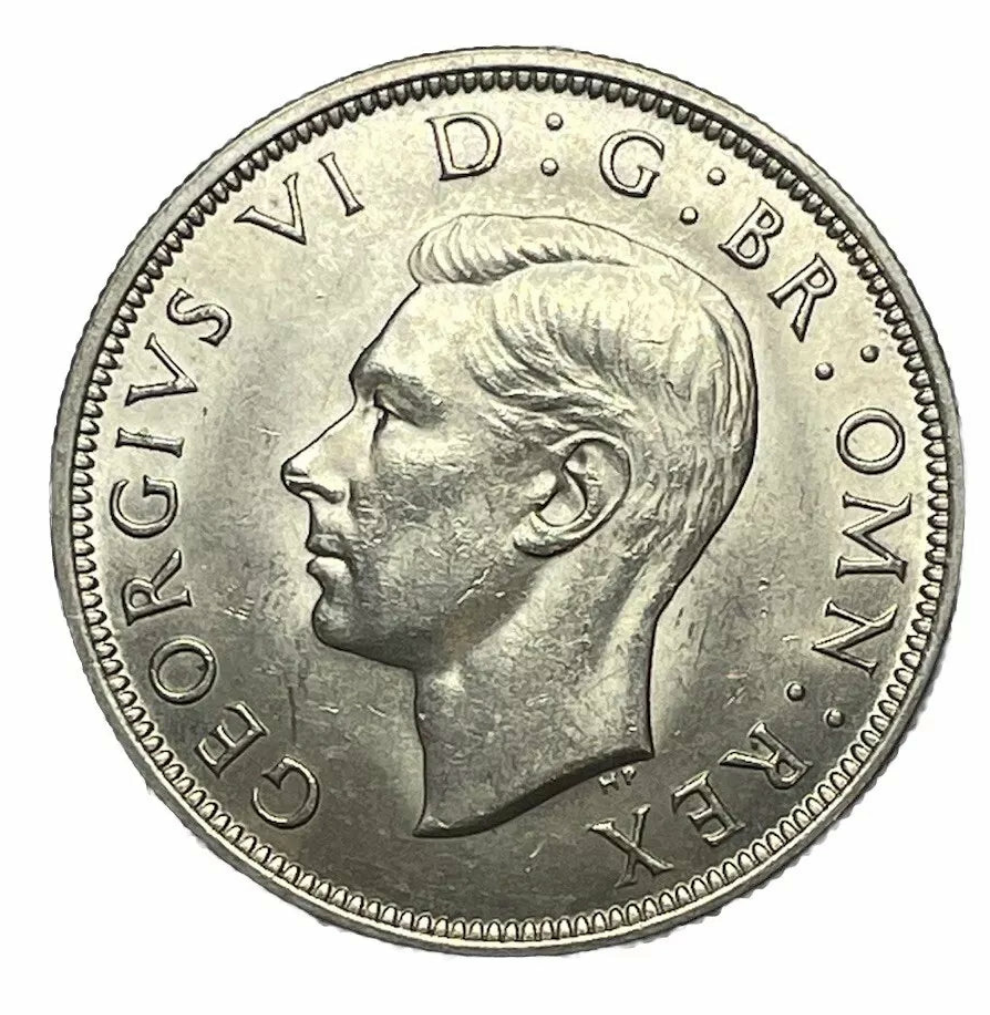 George VI 1946 Half-Crown UNC ms lustre